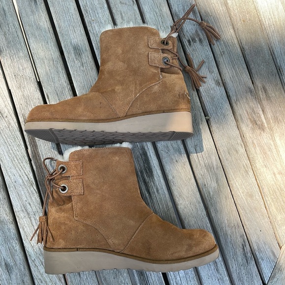 Kookaburra moccasin booties full shearling 9 - Picture 3 of 7